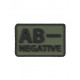 Blood Type - OD, Crafted for reliability and clarity, these Helikon-Tex® PVC patches provide quick, unmistakable identification of your blood type in any environment